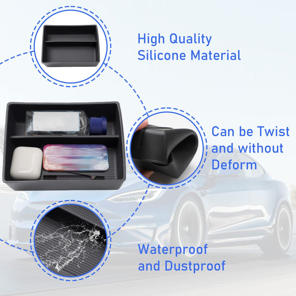 Jaronx silicone organizer offers dustproof and waterproof protection for everyday car essentials.