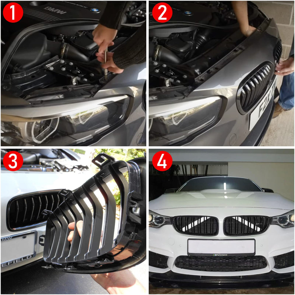Jaronx V Brace covers on front grille add bold styling.