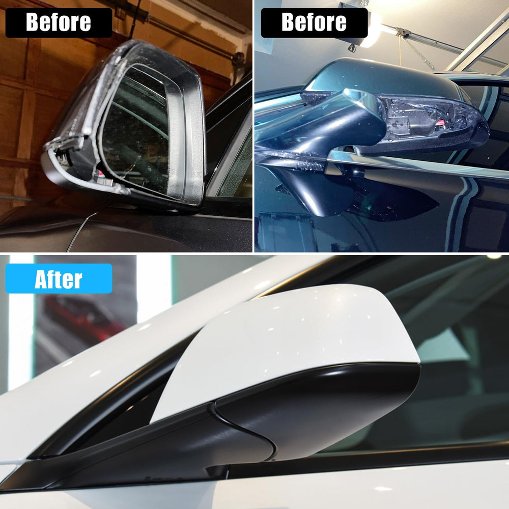 Jaronx left driver side mirror frame attachment for easy replacement.