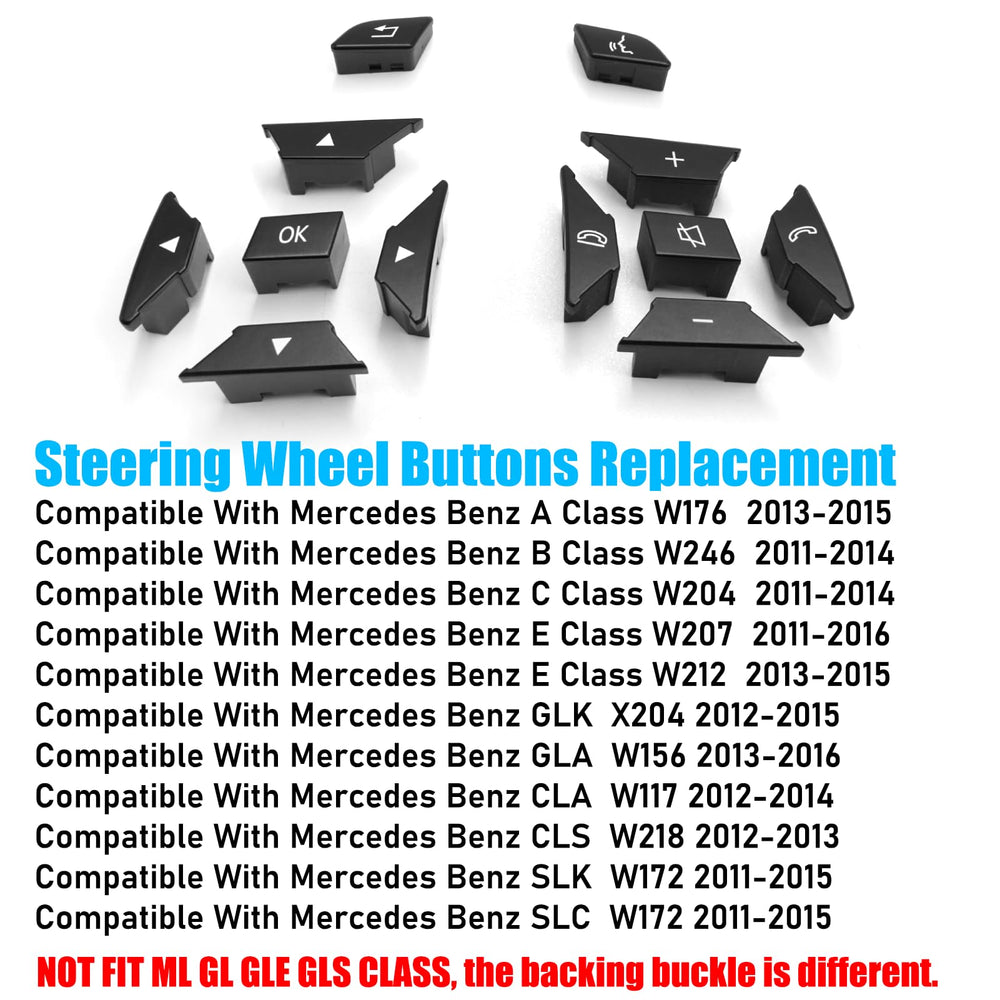 Jaronx black steering wheel buttons close-up, laser-etched letters for clear illumination.