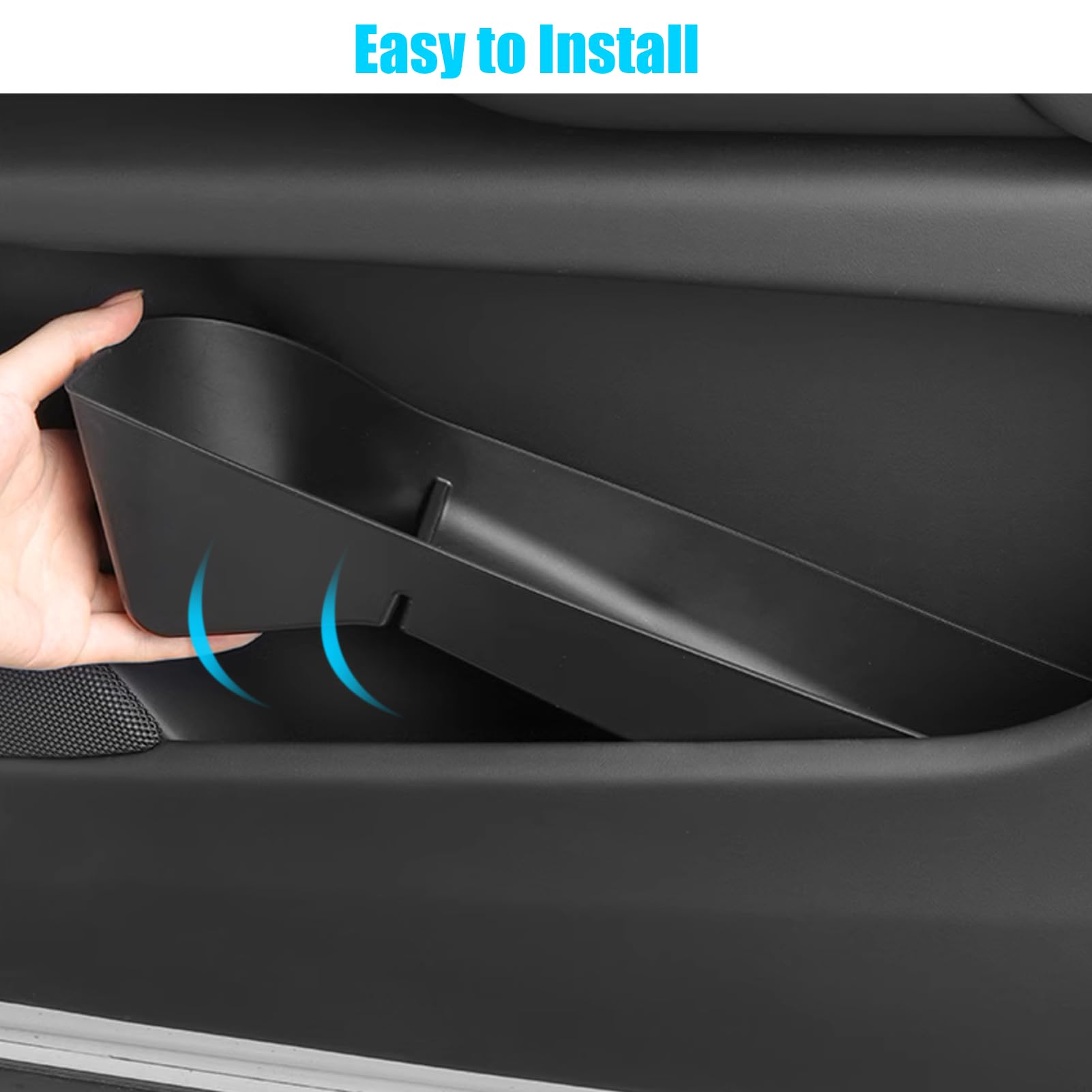 Jaronx Model S door organizer easy to clean with a wipe
