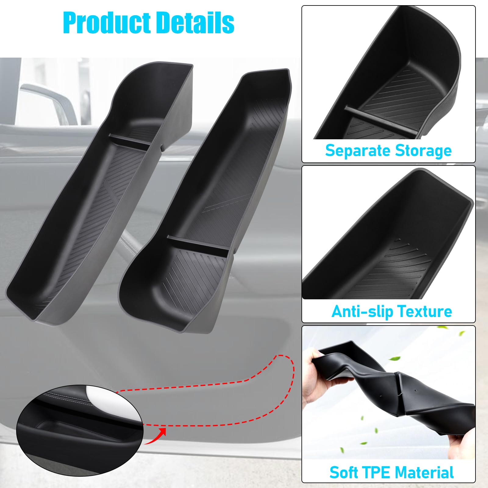Jaronx Protective tray guards door slot from scratches and dirt.