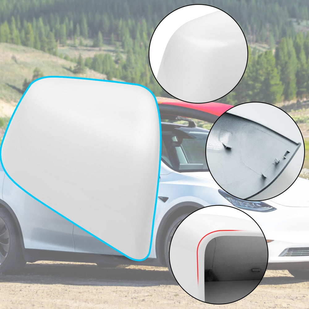 Jaronx right-side mirror cover installs as a direct replacement without drilling.