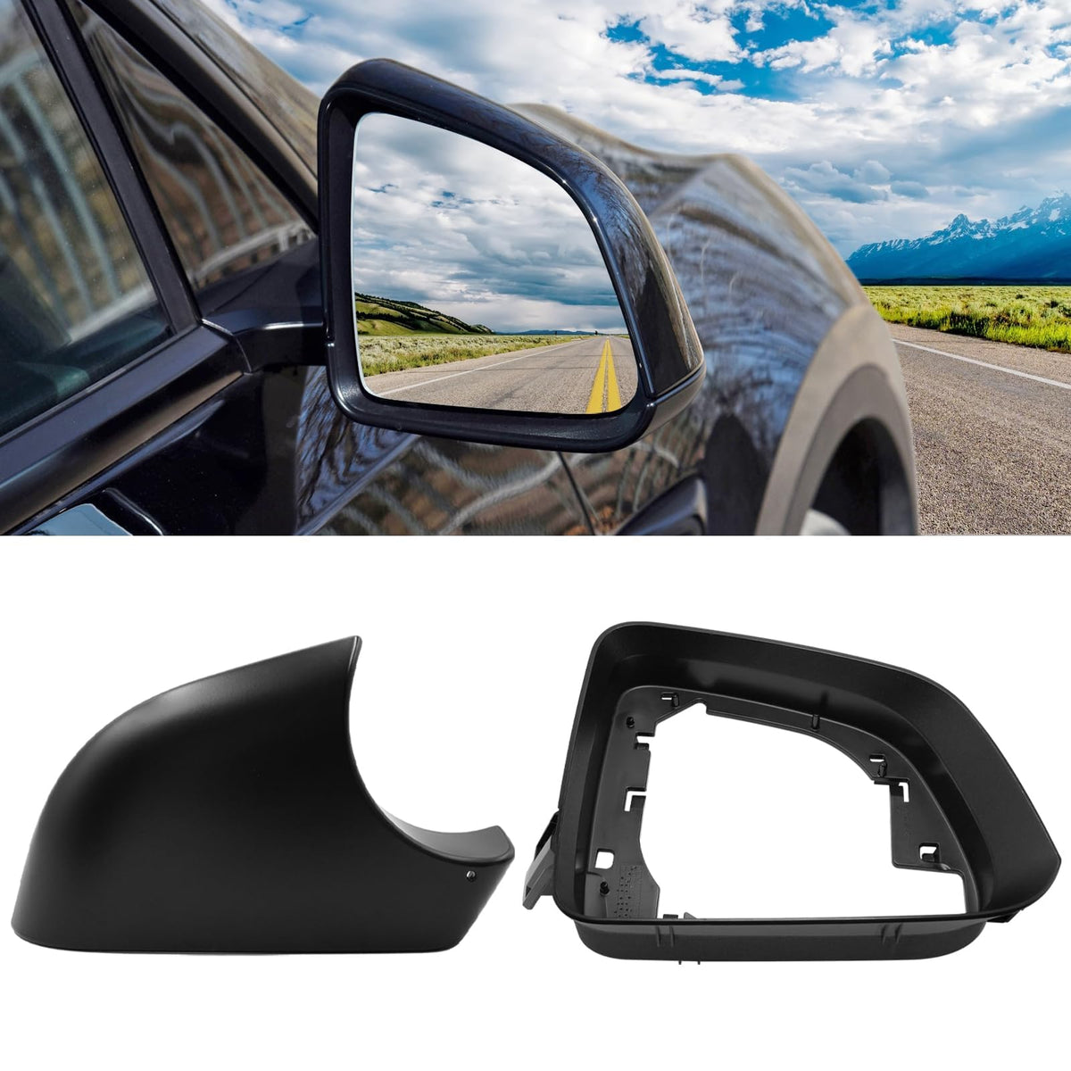 Jaronx Tesla Model Y right-side mirror bottom cover for durable protection.