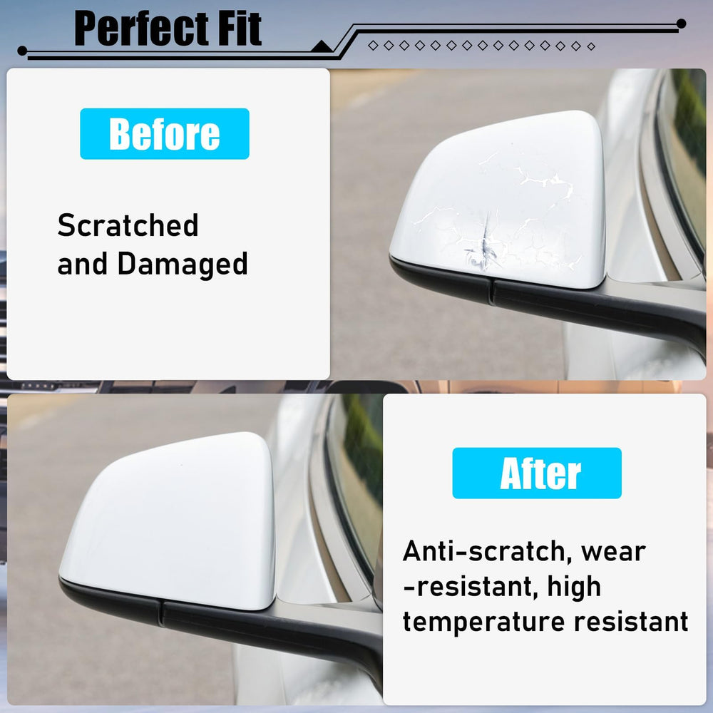 Jaronx mirror cover for Model Y aligns with OE 1495594-00-A for secure replacement.