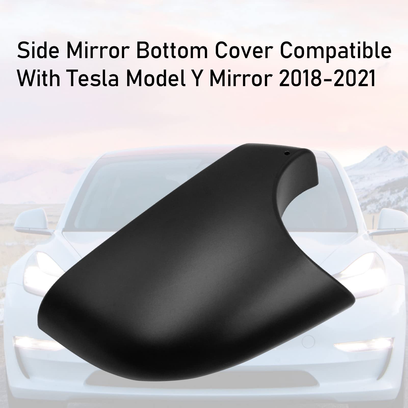 Jaronx mirror lower cover close-up in ABS material with waterproof scratch-resistant finish