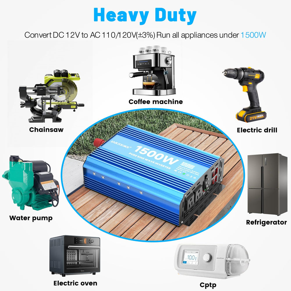 JARXIOKE remote-control capable inverter for convenient operation