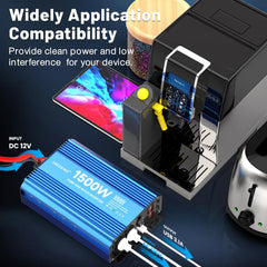 JARXIOKE inverter with LCD display for real-time readings