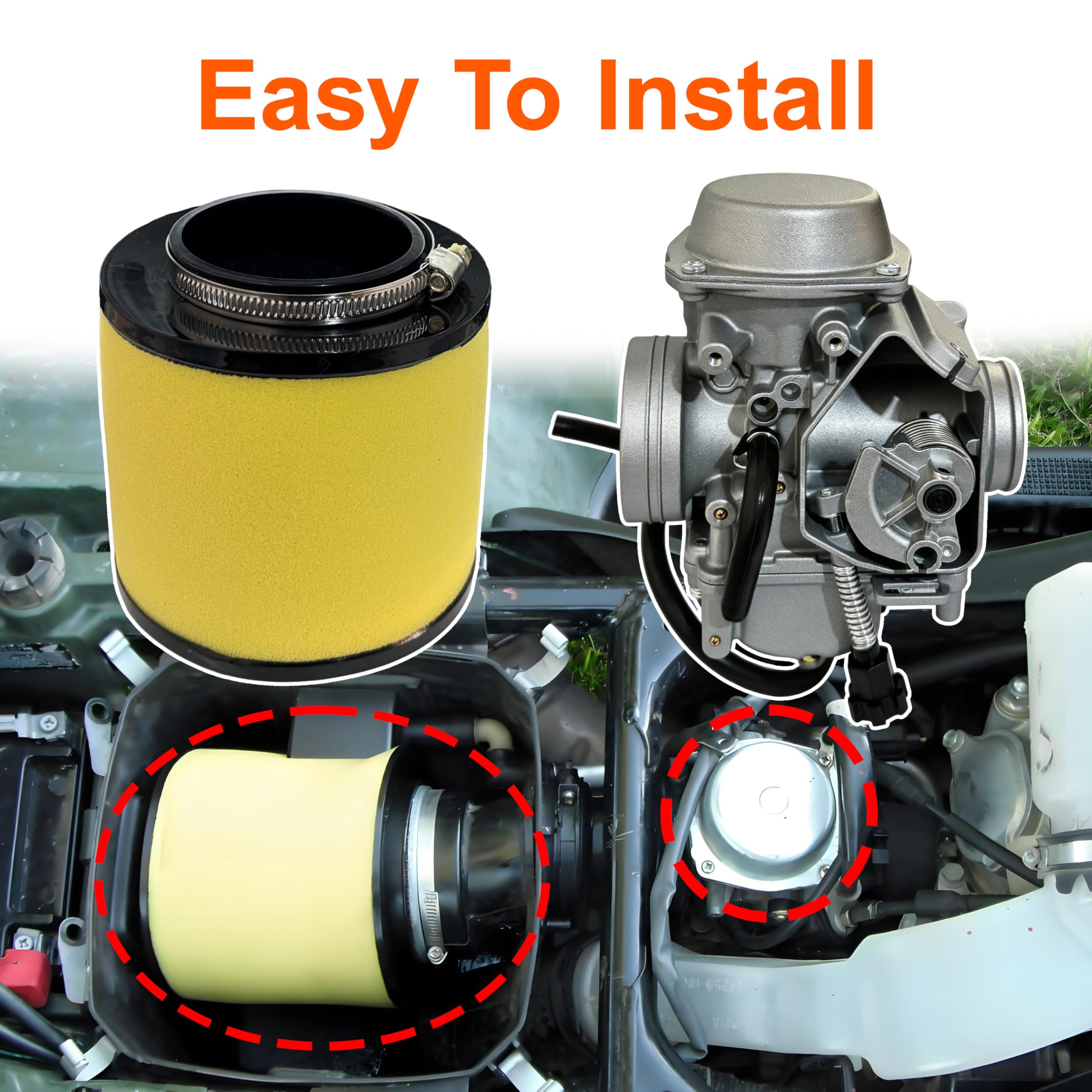 JAVENYIMAN oil filter included for easier maintenance.
