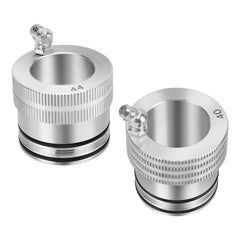 JAVIK 44mm/40mm wheel bearing greaser tools kit ready for quick, clean grease infusion.