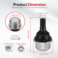 Close-up of rubber and iron ball joints from JAVIK for durable construction