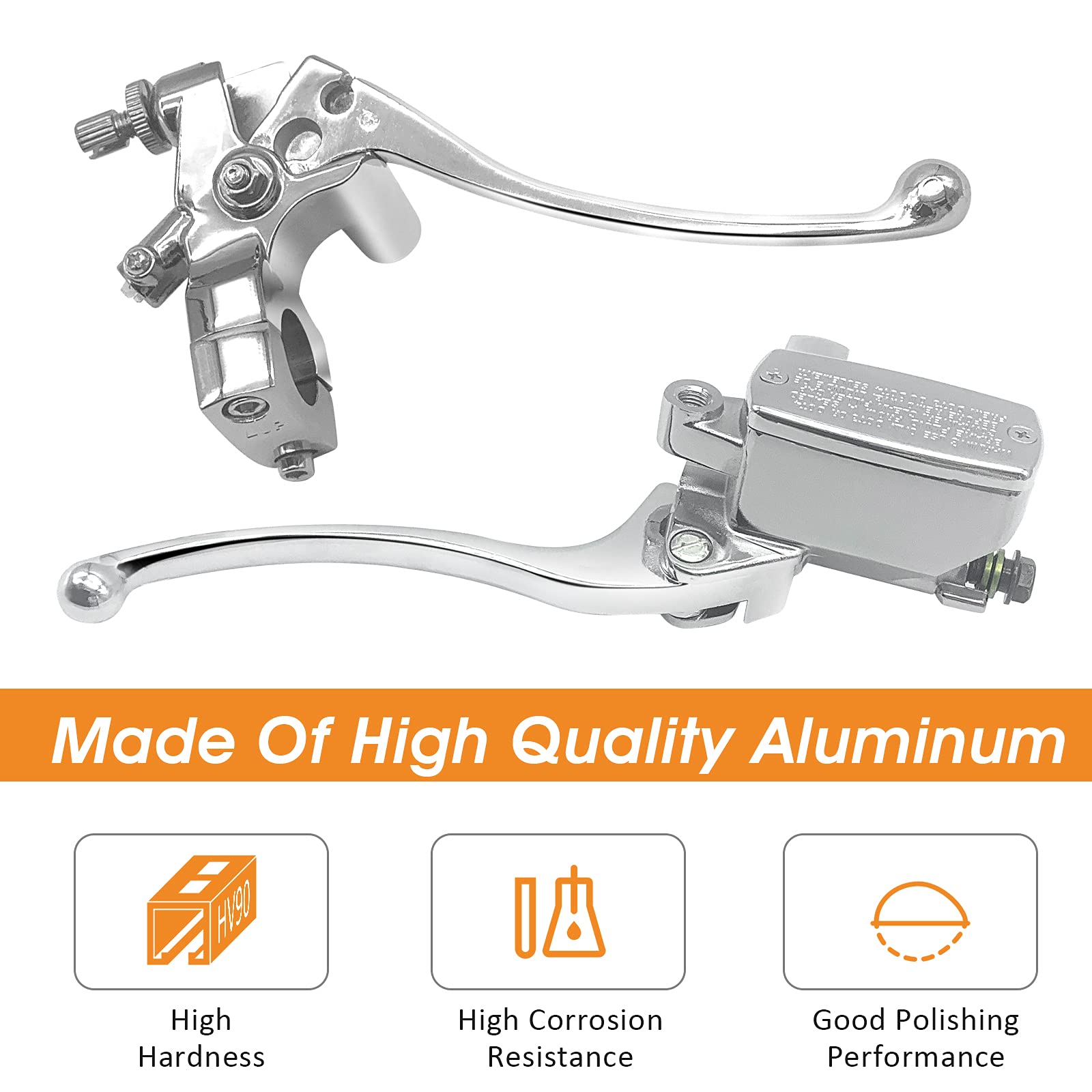 JAVIK clutch lever bracket chrome close-up highlights ergonomic grip