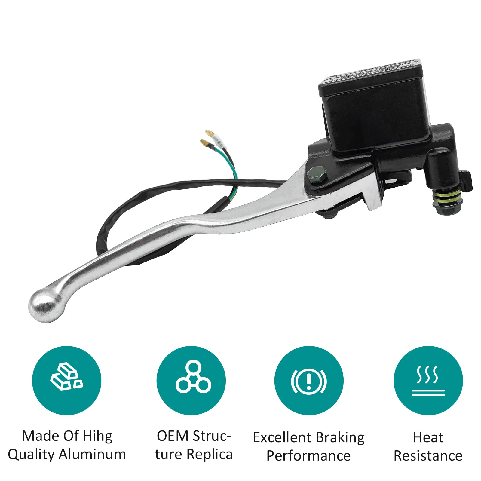 JAVIK front brake master cylinder for KEF300 ensures steady braking on uneven terrains