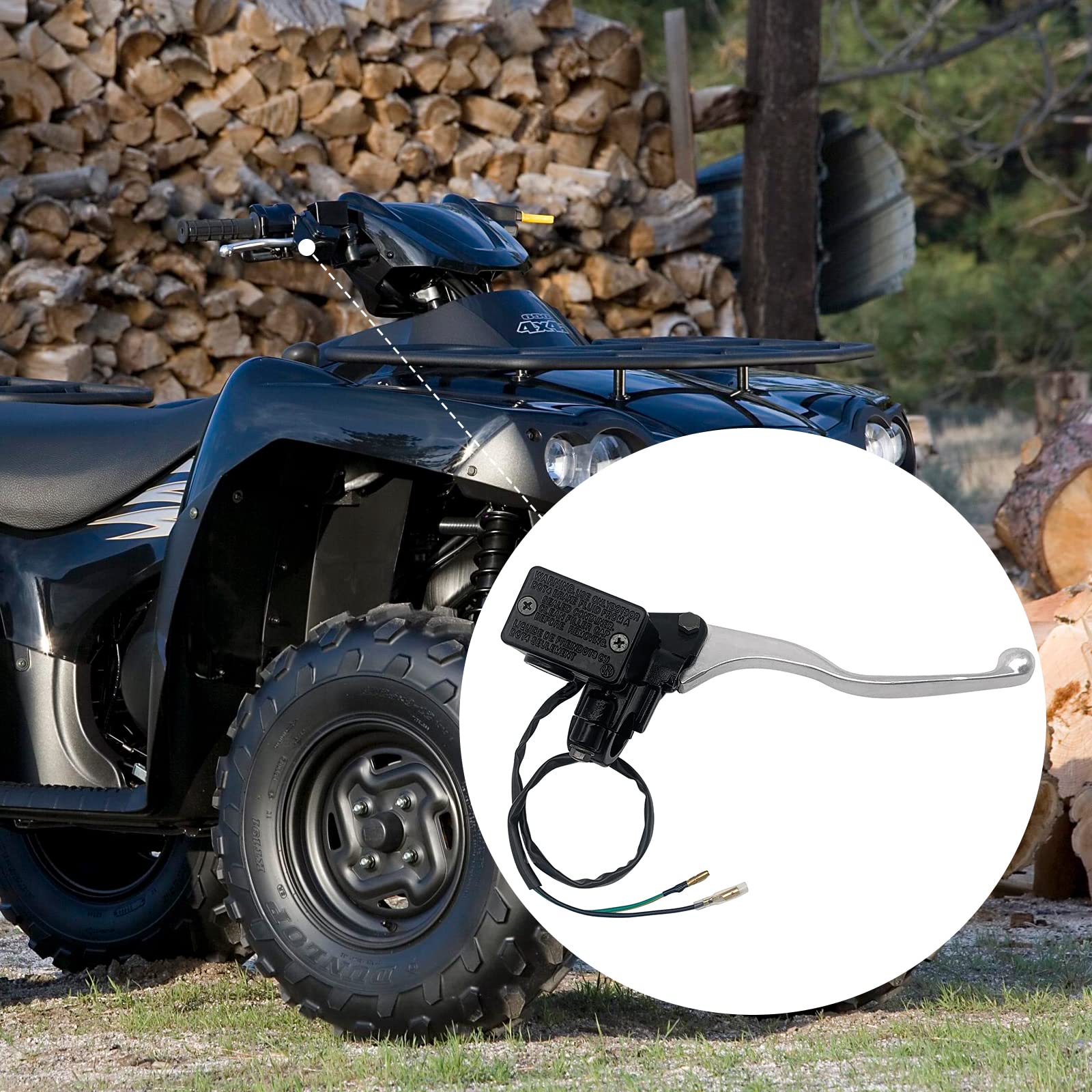 JAVIK front brake master cylinder for KSF250 supports smooth, dependable stopping power