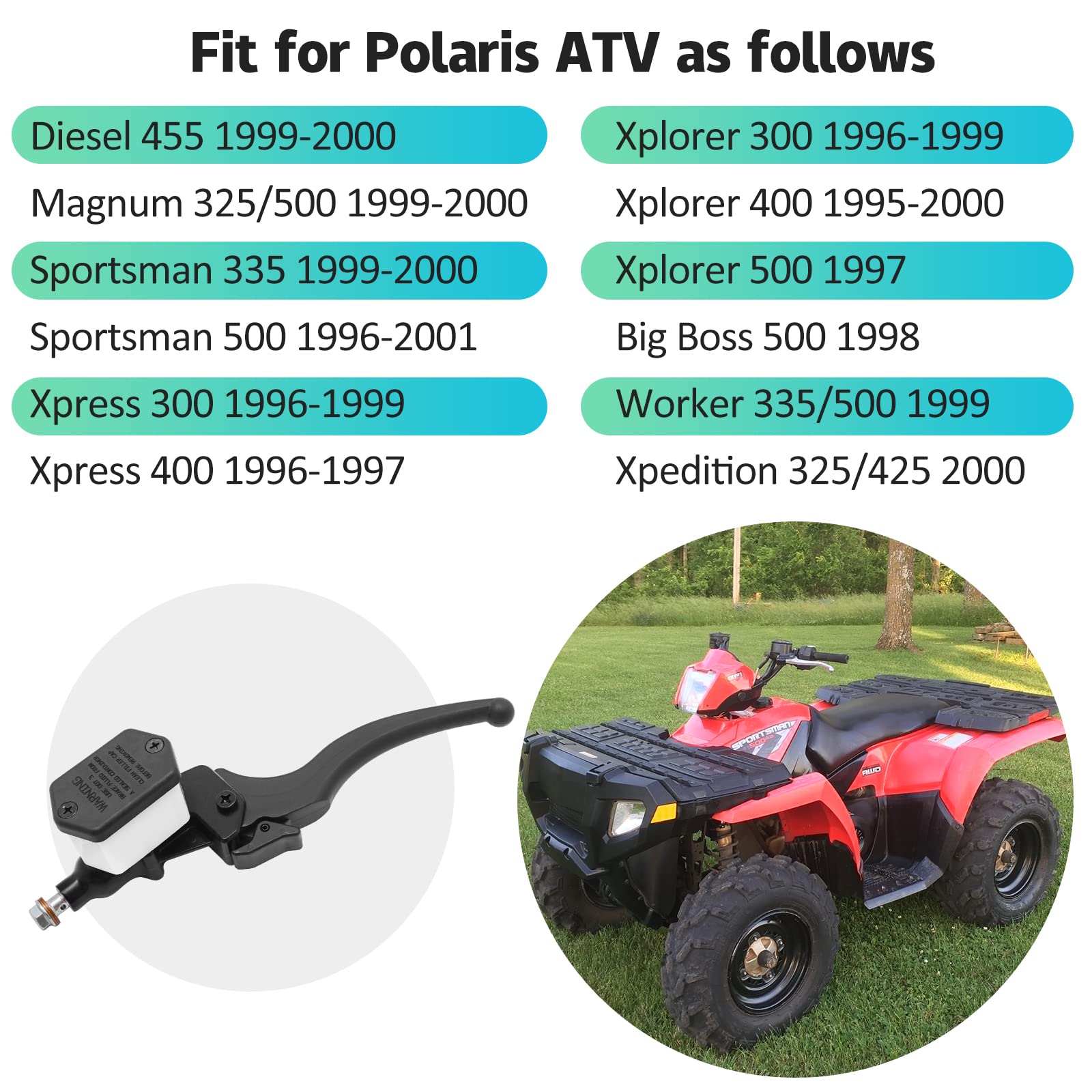 JAVIK master cylinder for Magnum 325-500, precise fit improves braking response.