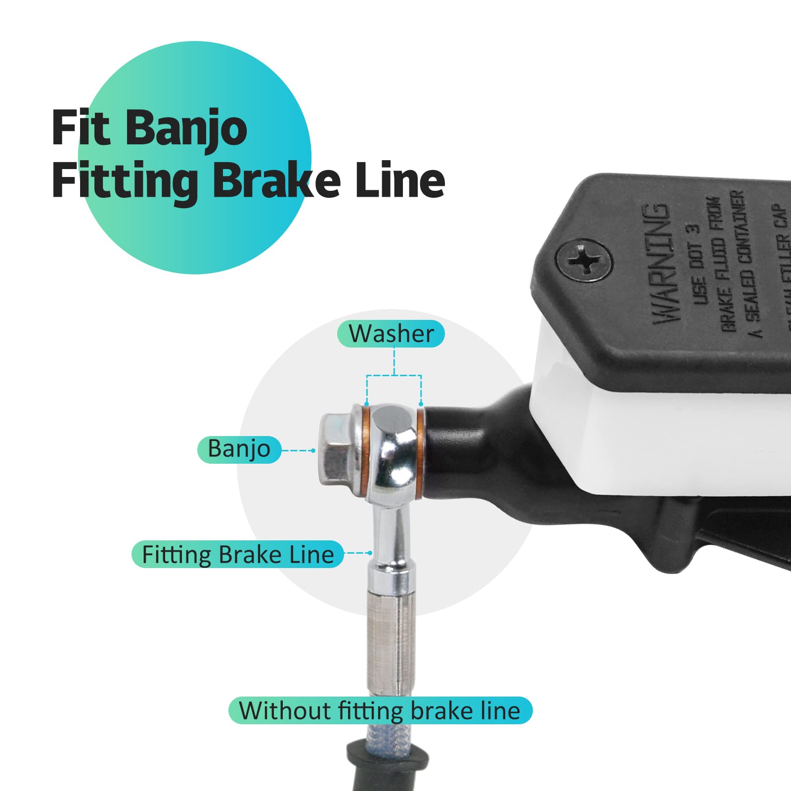 JAVIK front brake master cylinder for Sportsman 335, stable control on trails.