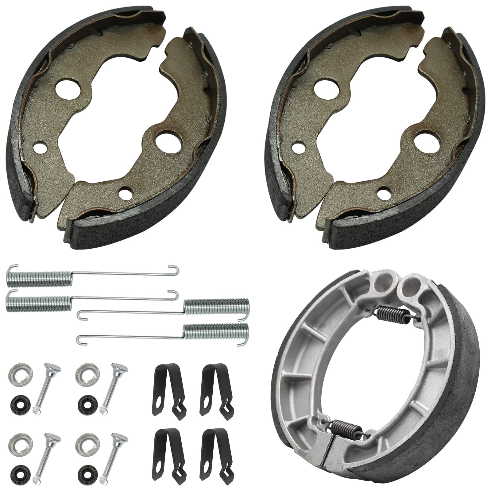 JAVIK front brake shoes kit for Honda ATV improves stopping reliability.