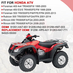 JAVIK front dust seals for Honda Foreman protect against water and dust.