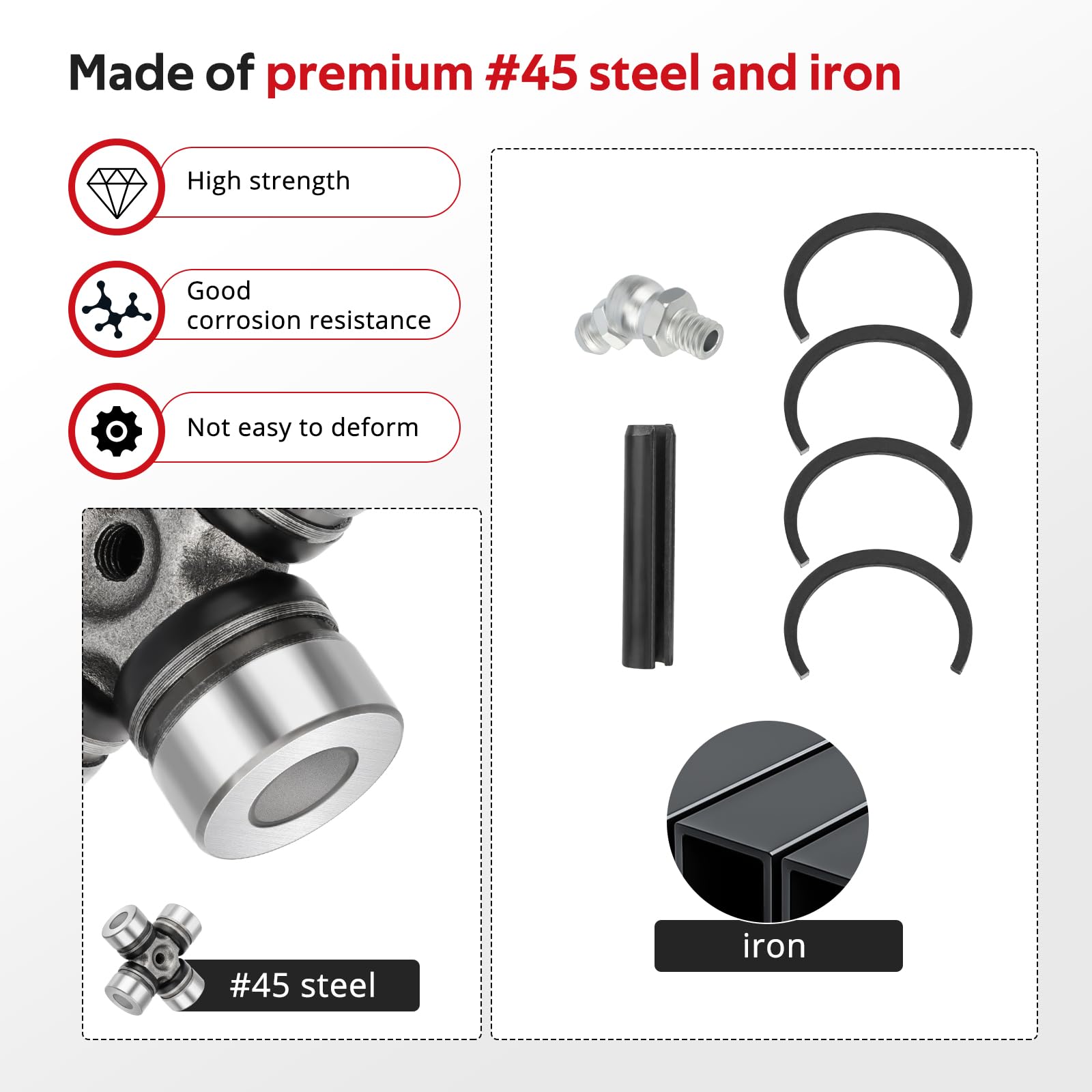 JAVIK U-Joint 2SET fitment guide indicating broad Polaris compatibility.