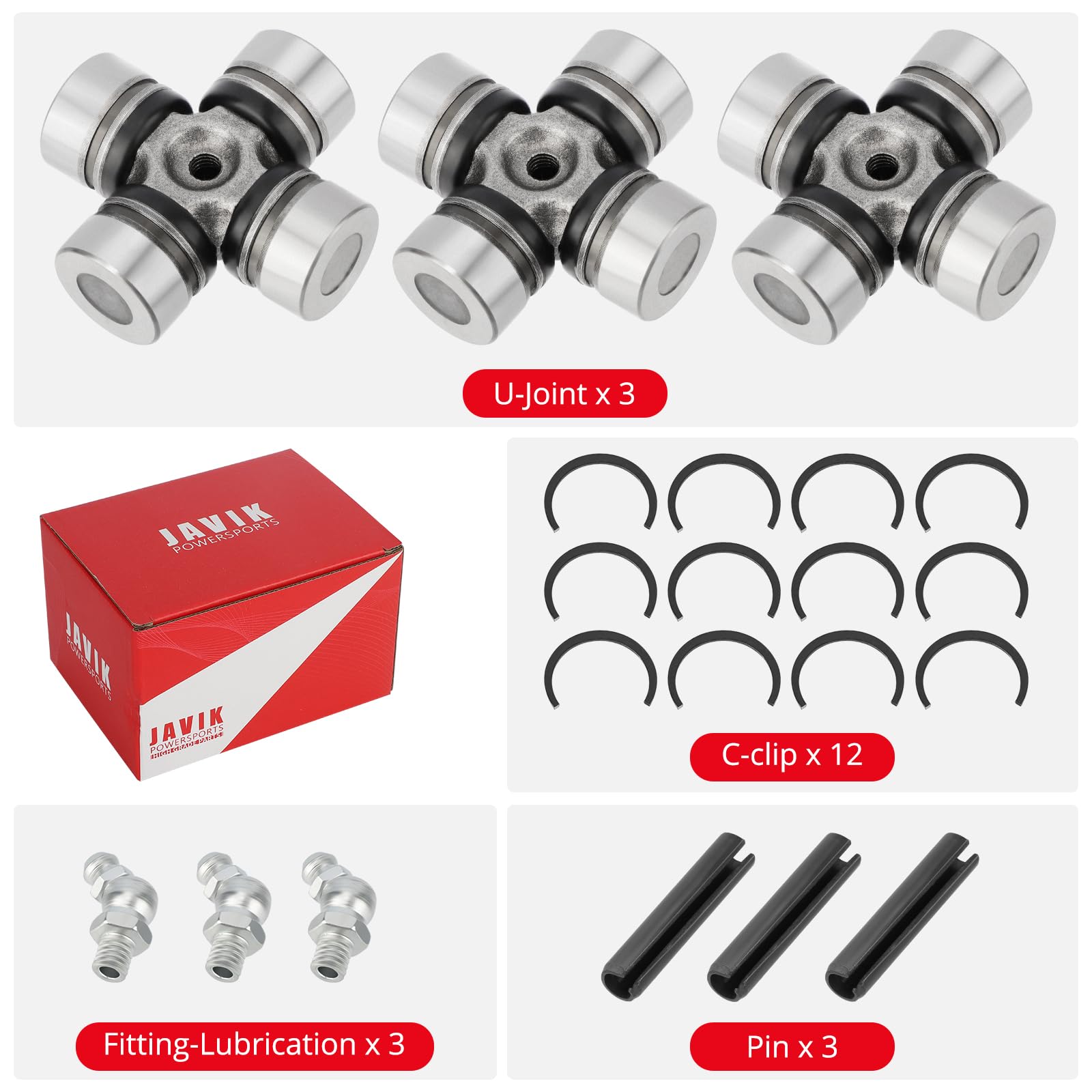 JAVIK U-Joint for Polaris Ranger Diesel Crew 1000, robust build.