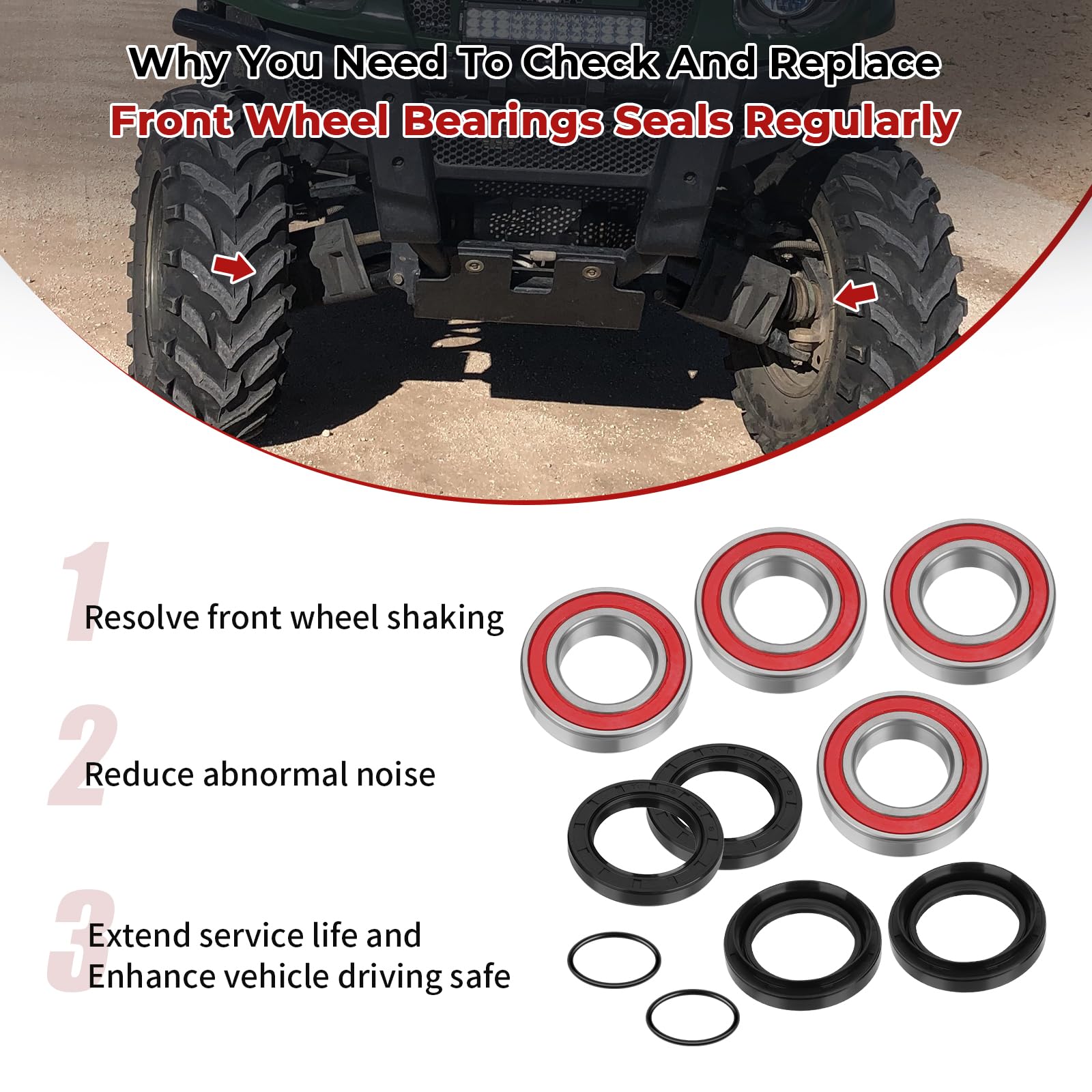 JAVIK bearings and seals for Yamaha Wolverine 350-450 promote smooth operation