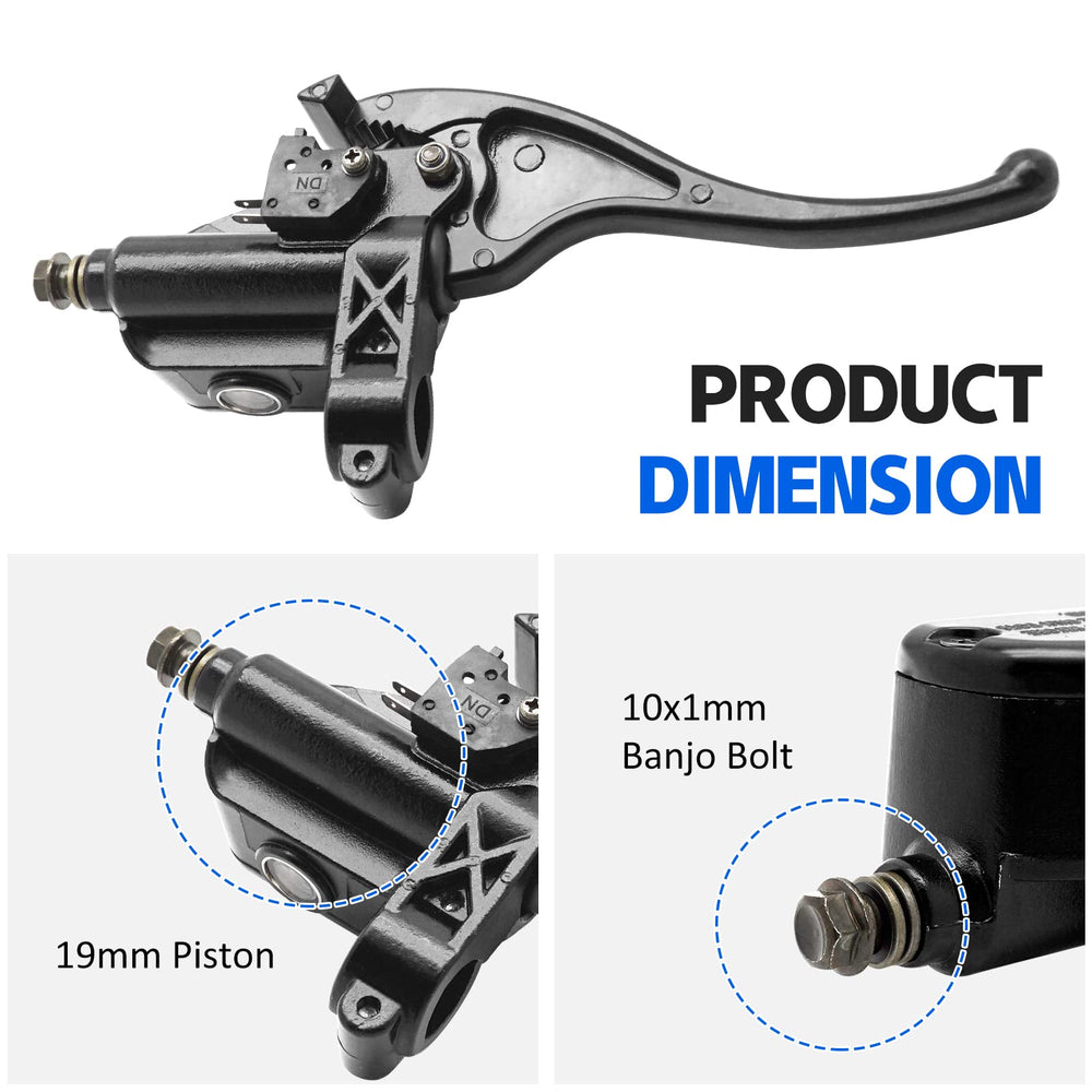JAVIK left front brake master cylinder Magnum 330/500—easy installation on Polaris ATV