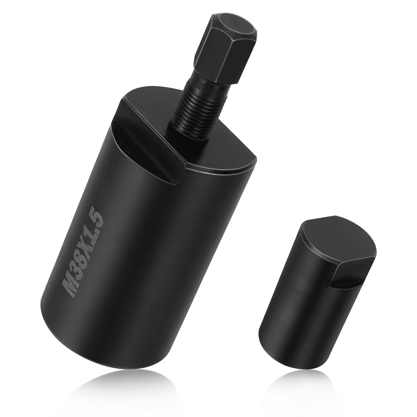 JAVIK flywheel puller kit close-up showing M38x1.5 right-thread.