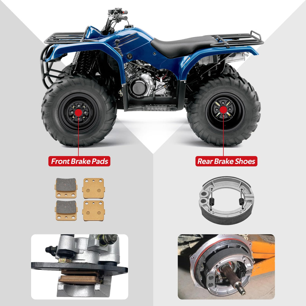 JAVIK package includes semi-metallic-pro pads, rear shoes, and springs.