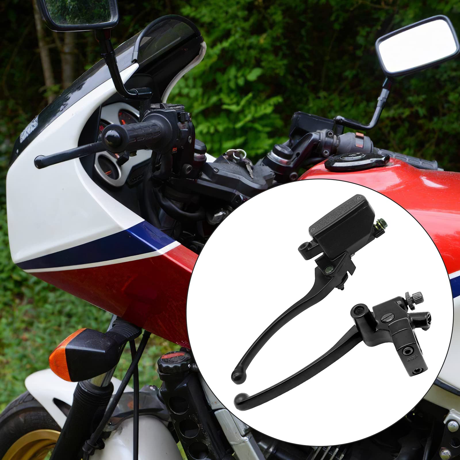 JAVIK packaging includes clutch lever bracket and brake master cylinder