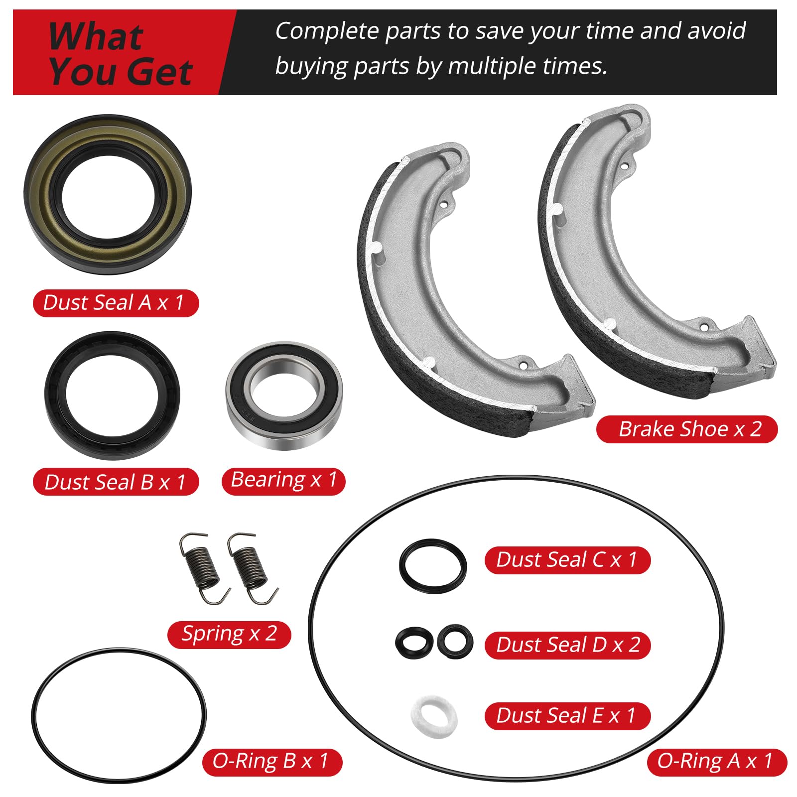 JAVIK TRX300 rear brake parts deliver OEM compatibility and ride-ready performance on rough trails.