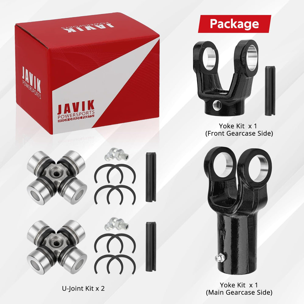 JAVIK Polaris Ranger parts on shelf ready for replacement.