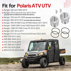 JAVIK ranger fitment demo shows compatibility with Polaris Ranger 570/700/800 series.