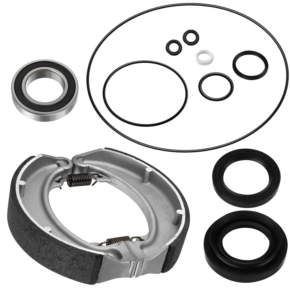 JAVIK rear brake drum shoes kit for Honda TRX300 improves braking reliability and durability.