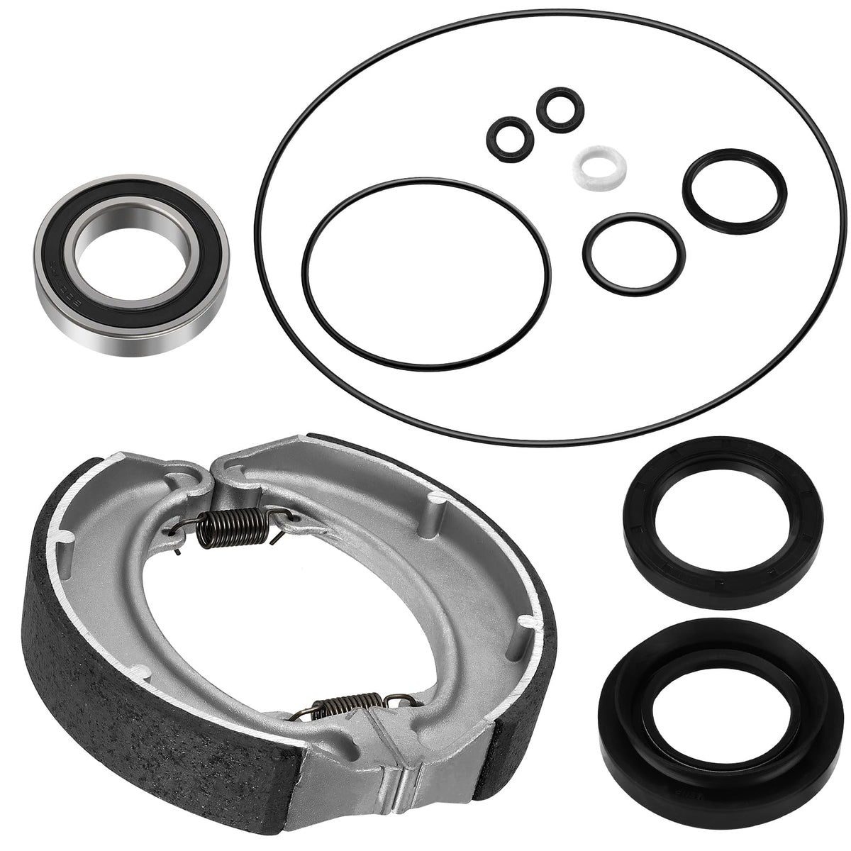 JAVIK rear brake drum shoes kit for Honda TRX300 improves braking reliability and durability.