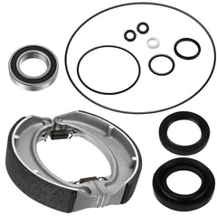 JAVIK rear brake drum shoes kit for Honda TRX300 improves braking reliability and durability.