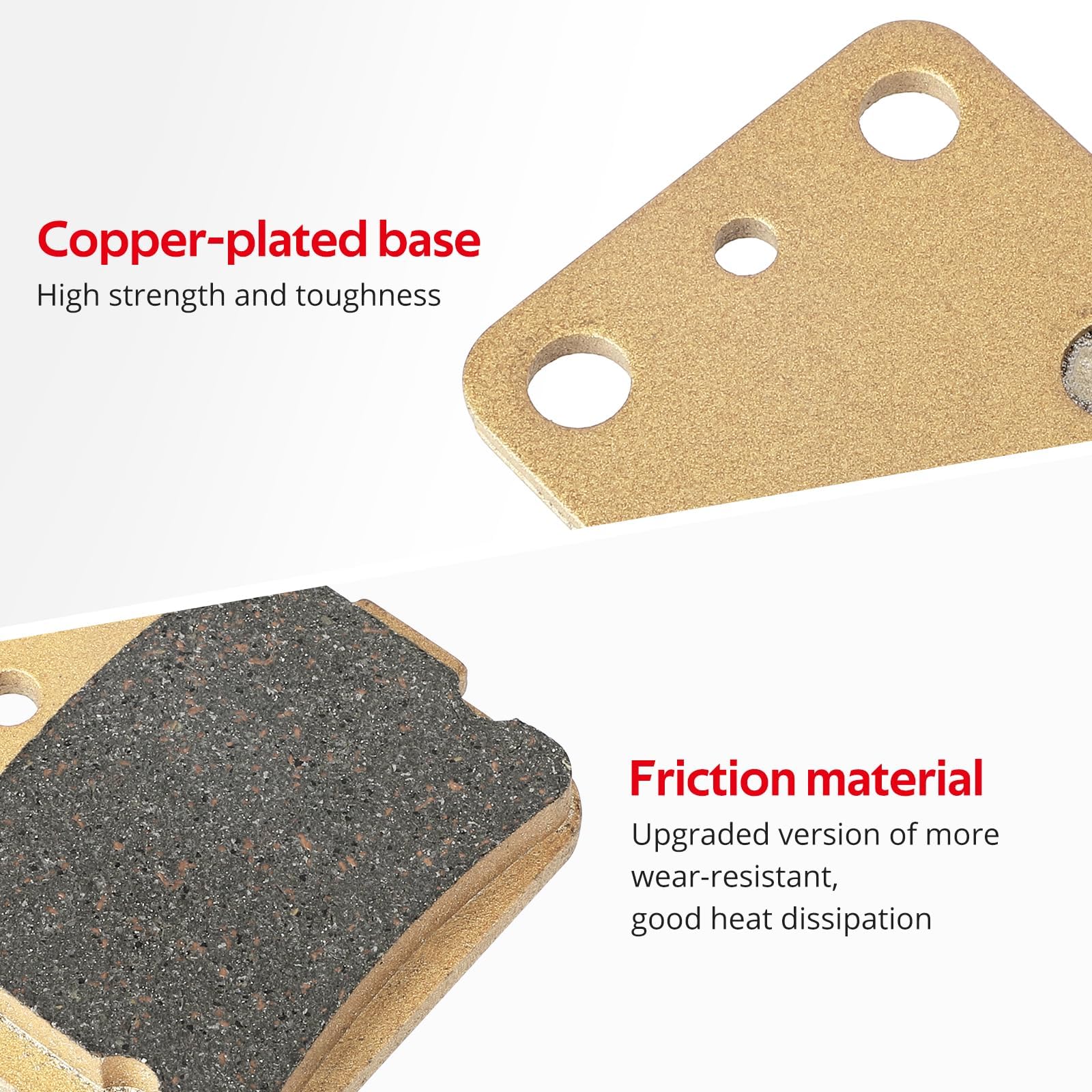 JAVIK brake pad for Rubicon 500 reliable stopping on rough trails