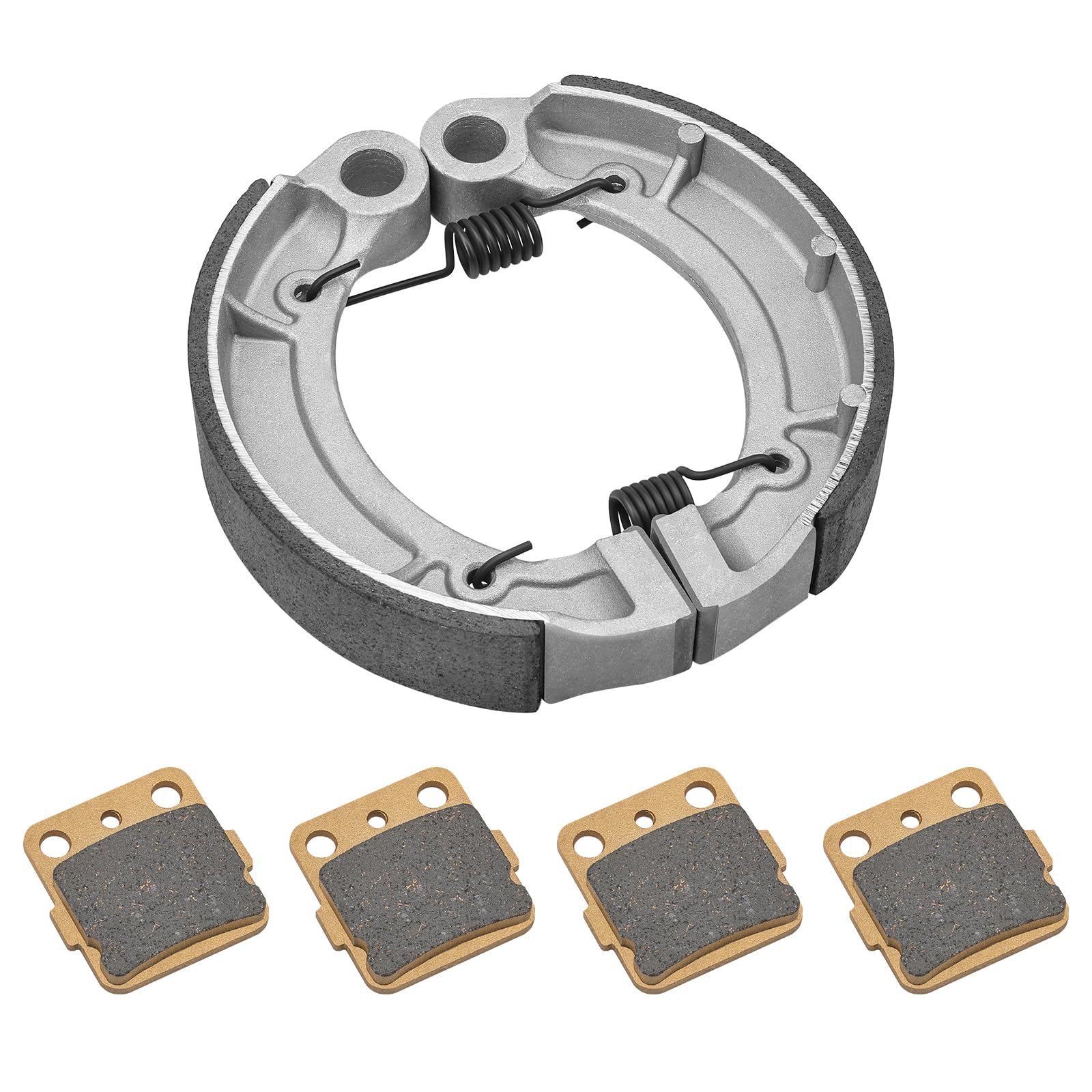 JAVIK semi-metallic-pro front brake pads for Yamaha Grizzly 350 with heat resistance.