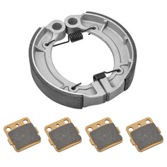 JAVIK semi-metallic-pro front brake pads for Yamaha Grizzly 350 with heat resistance.