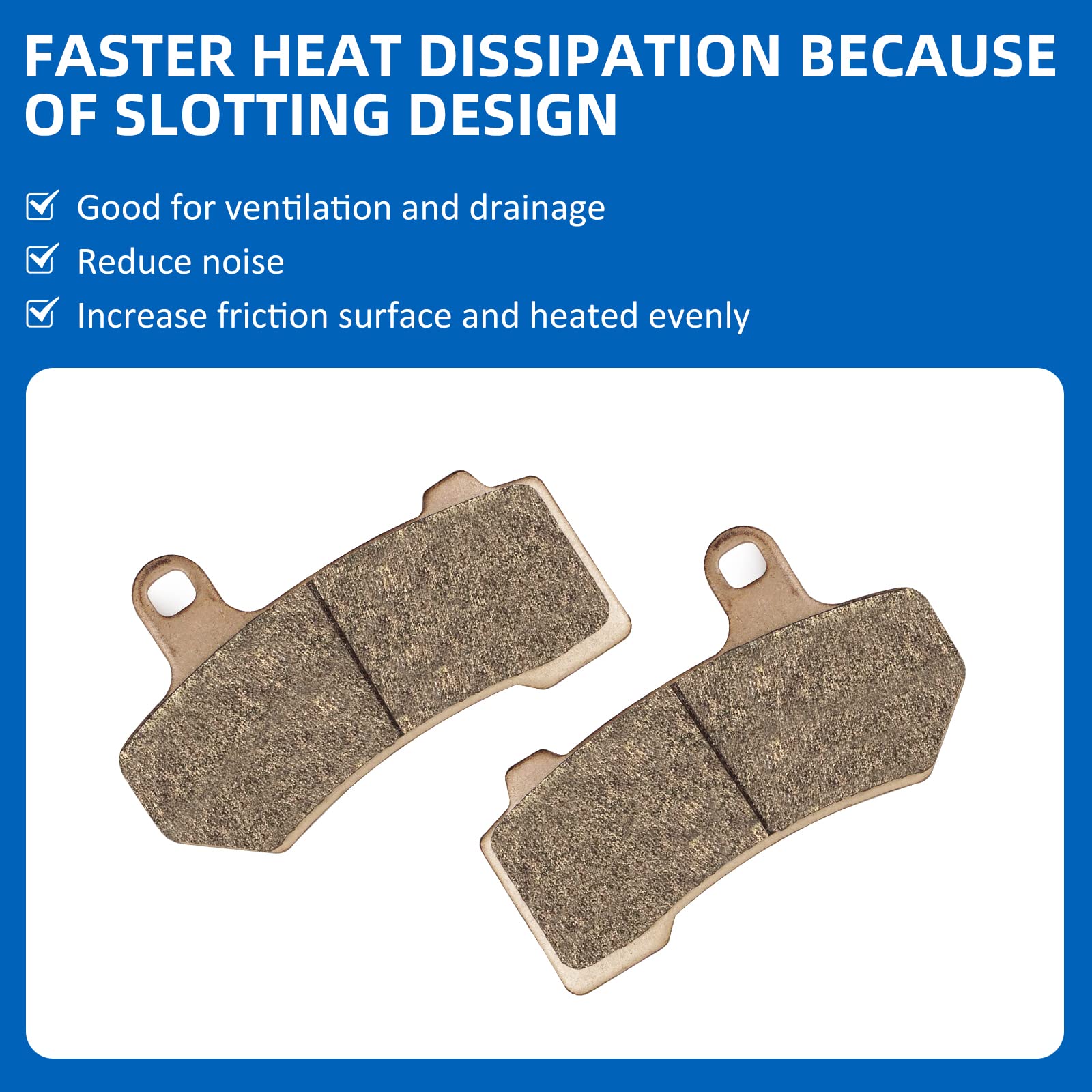 JAVIK sintered brake pads for Harley Road King enable confident stops on long rides.
