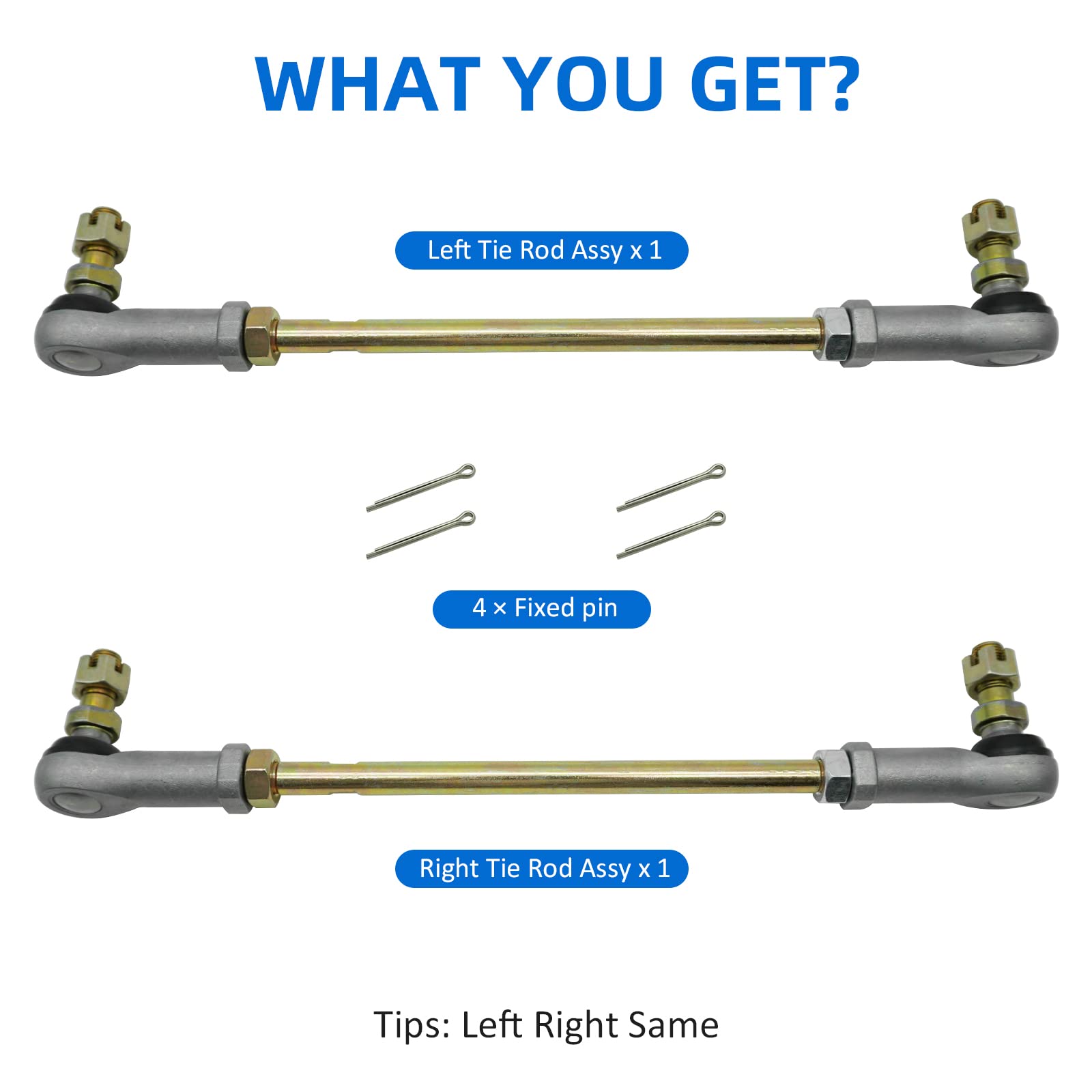 JAVIK tie rod materials emphasize rubber, aluminum, and iron durability