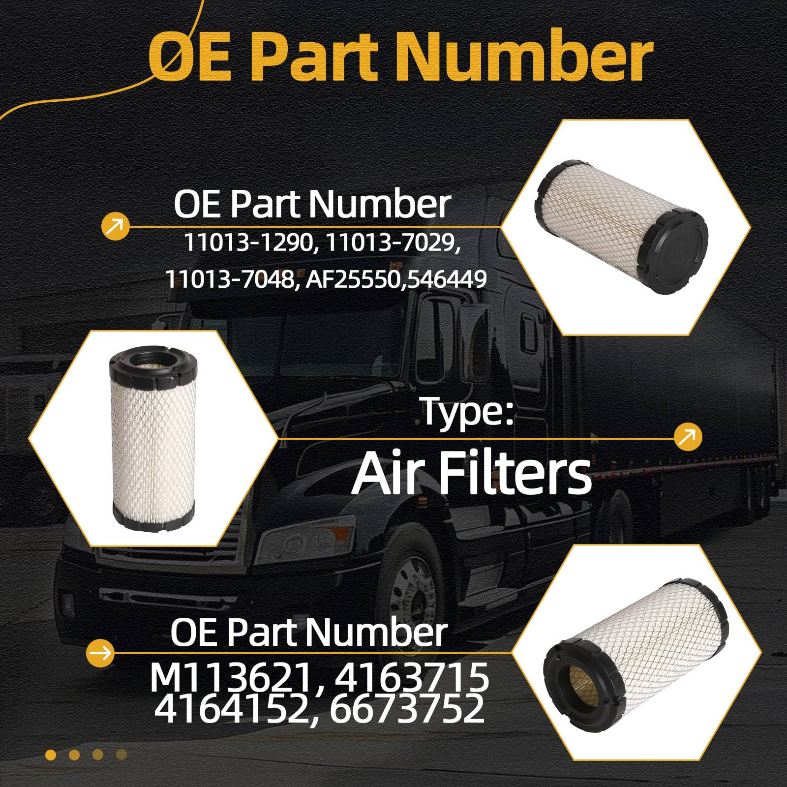JAVOUKA 11013-1290 air filter compatible with Donaldson P822686 for reliable dust capture.