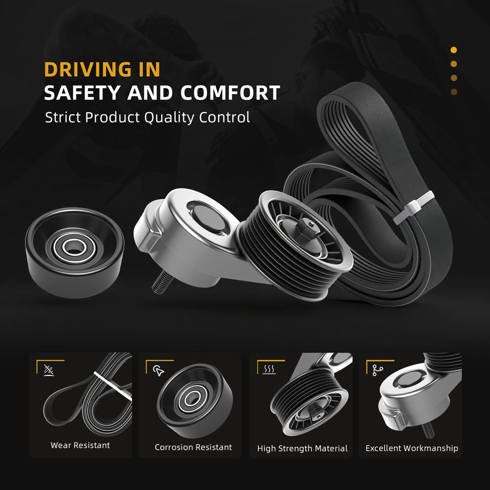 Ram W150/W250/W350 setup using JAVOUKA tensioner kit for reliable belt tracking