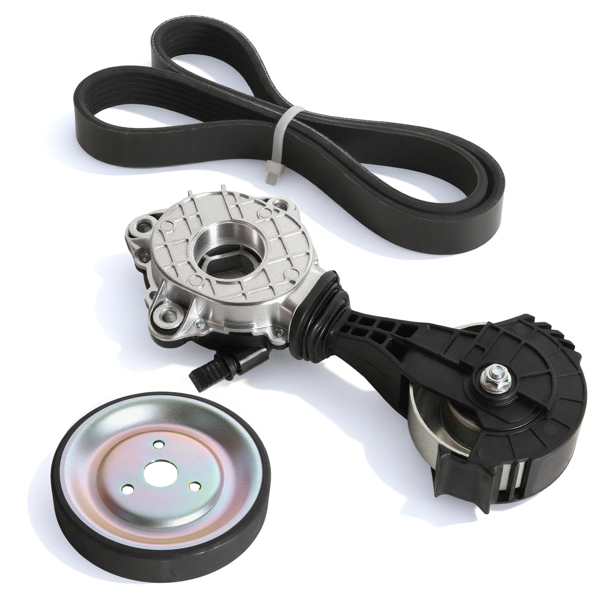 JAVOUKA belt tensioner idler pulley kit for Mini Cooper setup improves belt drive reliability.