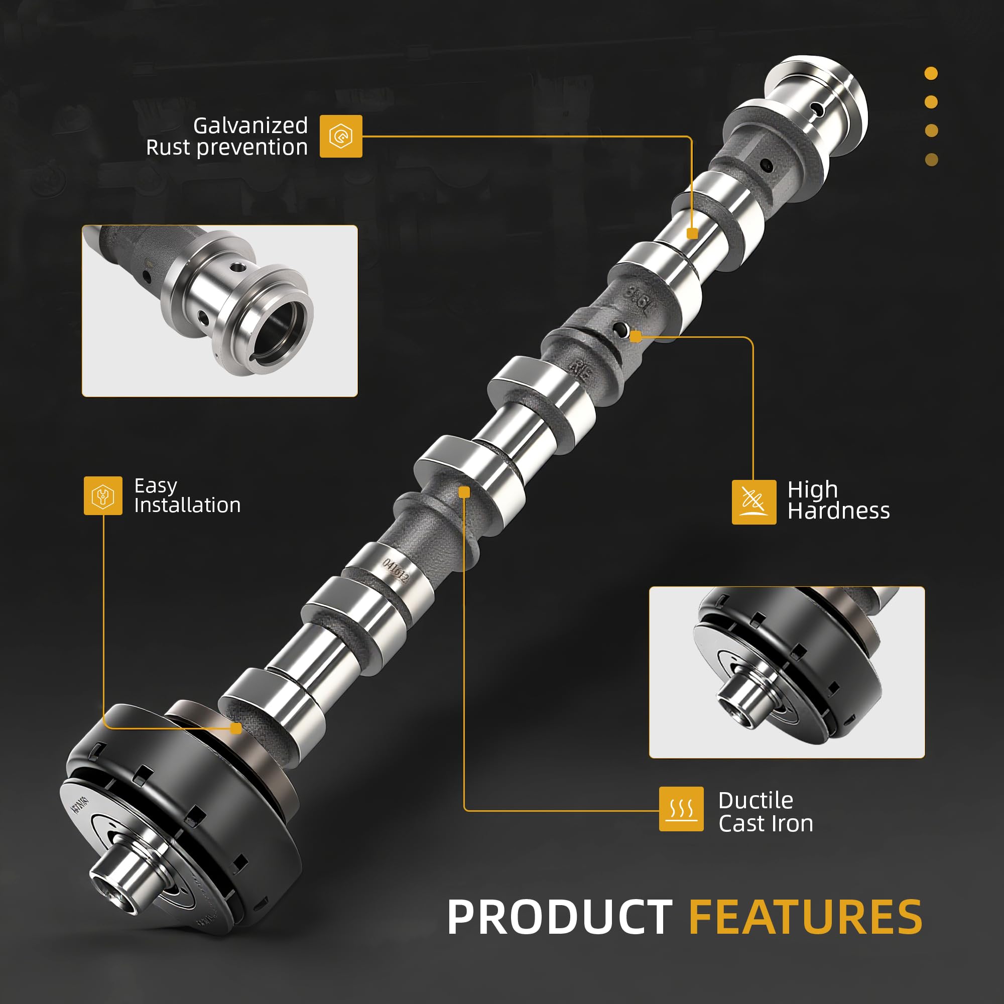 JAVOUKA camshaft kit contents ready for installation