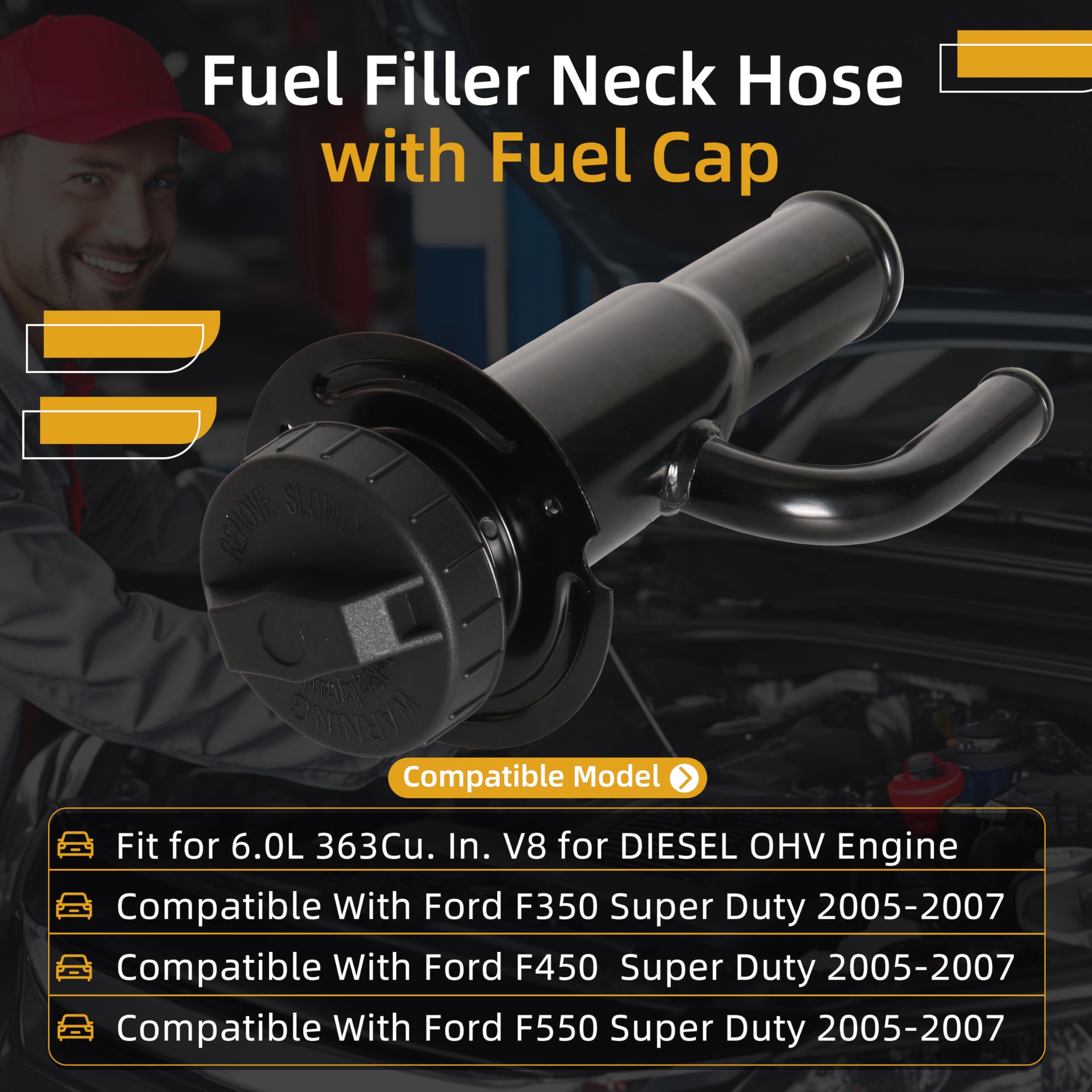 JAVOUKA FN782 Ford F-350 compatibility visual shows easy fit and reliability.