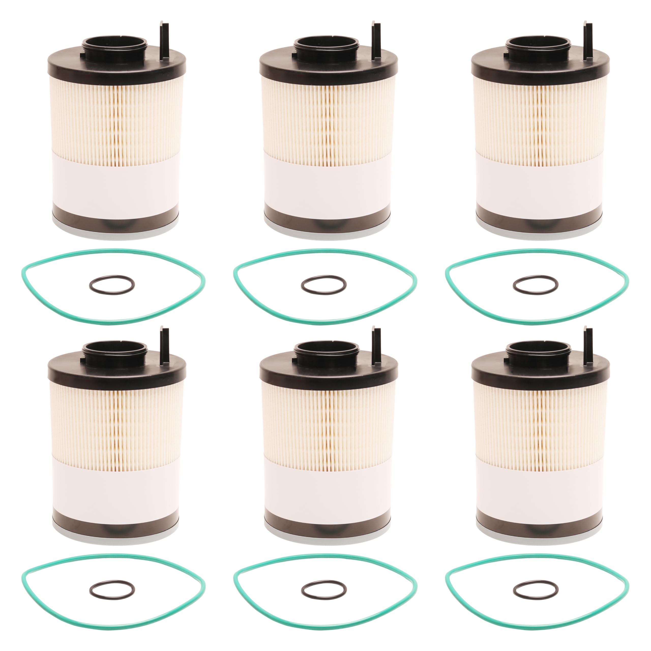 JAVOUKA six-pack fuel filter water separator for diesel engines, supports reliable filtration.