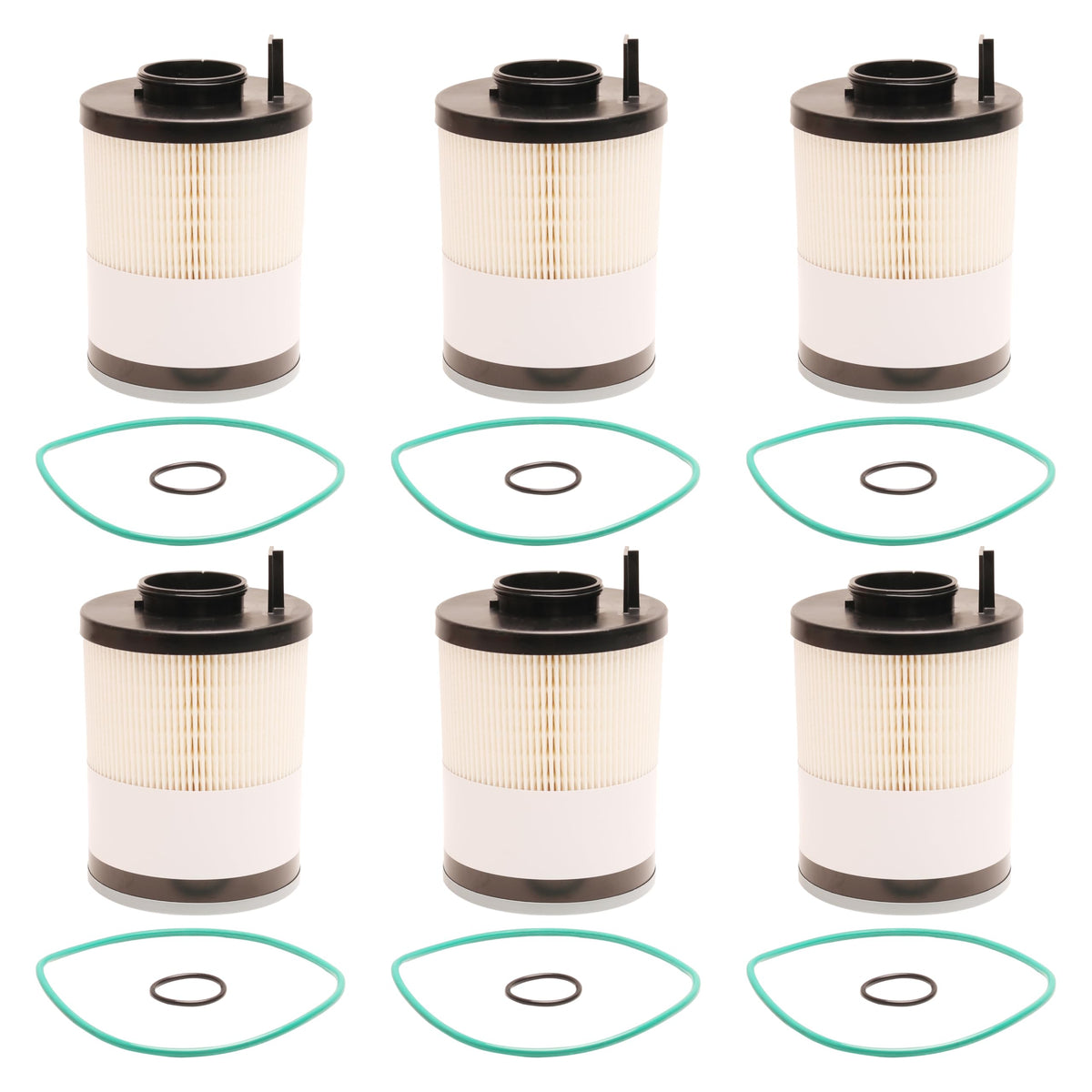 JAVOUKA six-pack fuel filter water separator for diesel engines, supports reliable filtration.