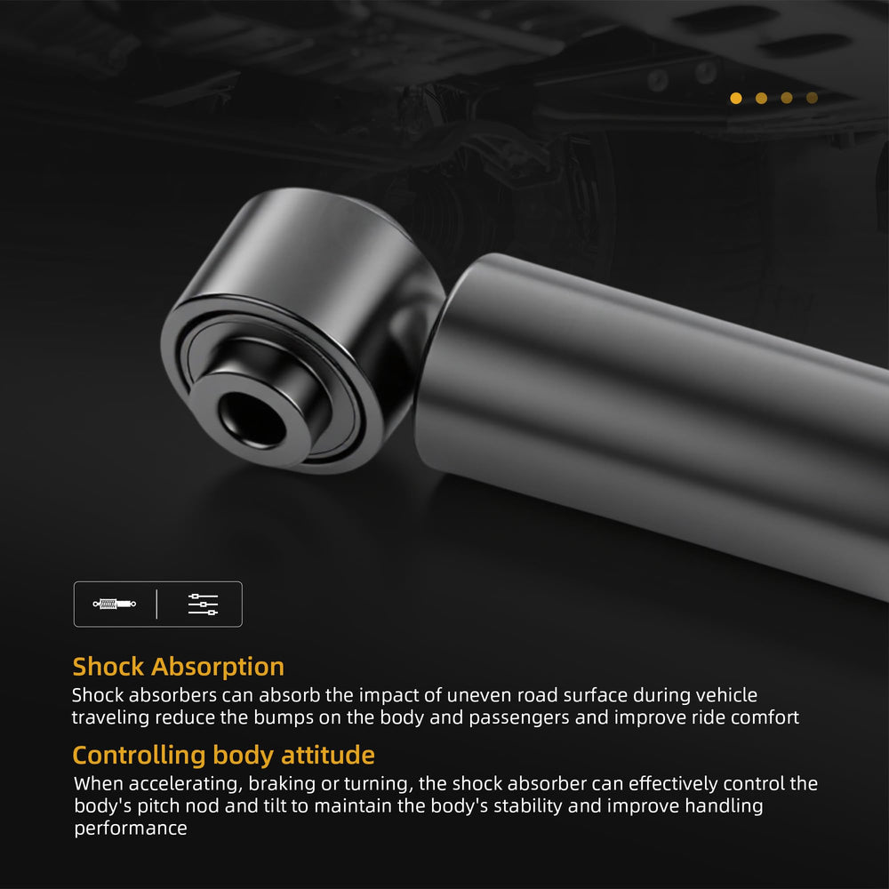JAVOUKA rear shock absorbers RAV4 close-up with corrosion-resistant coating.