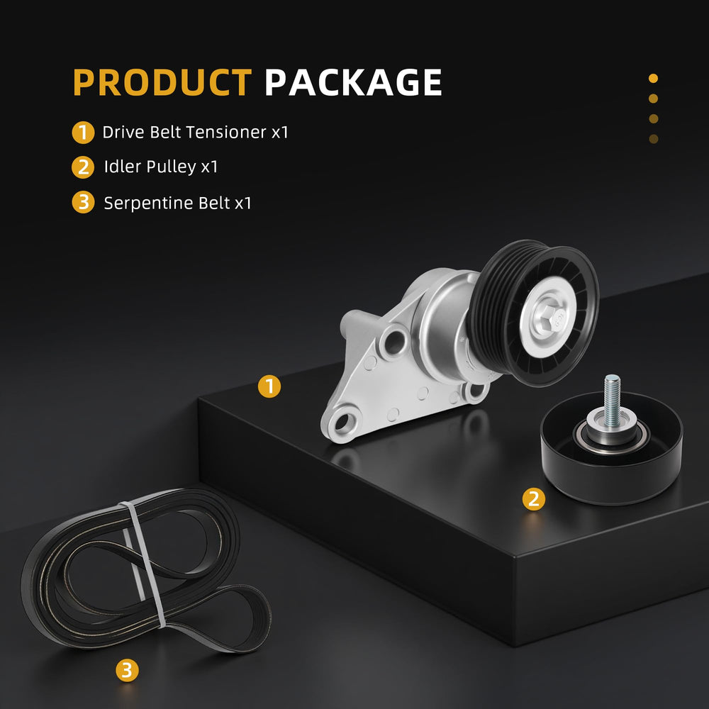 Javouka serpentine belt drive system close-up reveals durable components and smooth operation potential.
