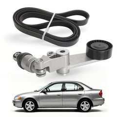 JAVOUKA serpentine belt tensioner kit front view shows ready-for-install look for Toyota models.